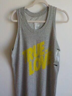 Nike Dri-Fit Cotton Tee Tank - Size Large X-Large - Grey Sleeveless (738)